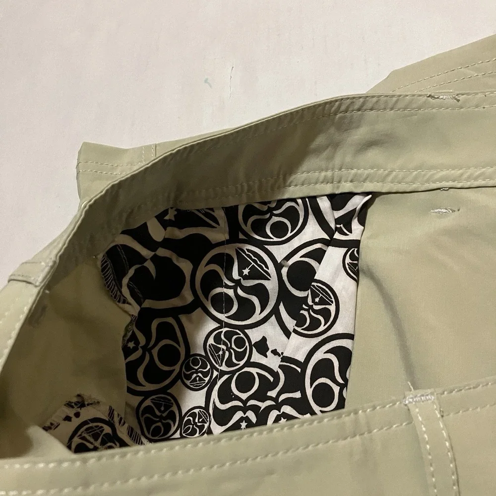 NWT Hawaiian Island Creations HIC Chiba Shorts Size 40 X 10‎ Stone Light Olive